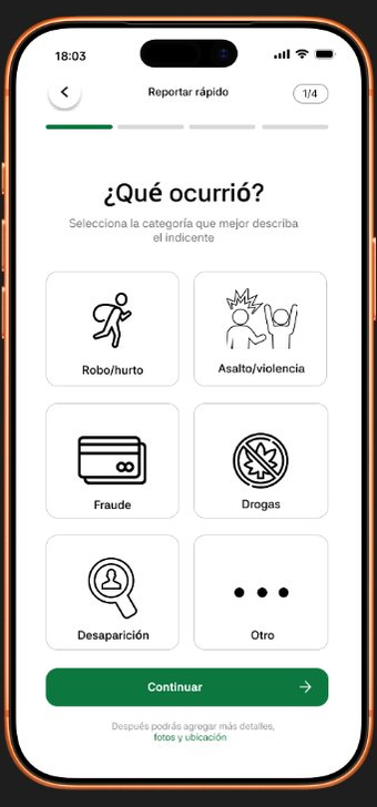 reporte rápido - qué ocurrió